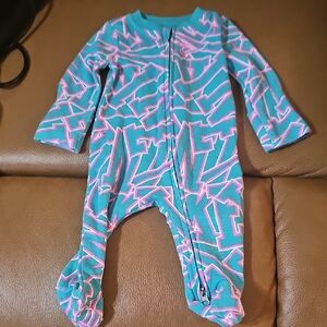 Nike Teal and Pink Kids Footie